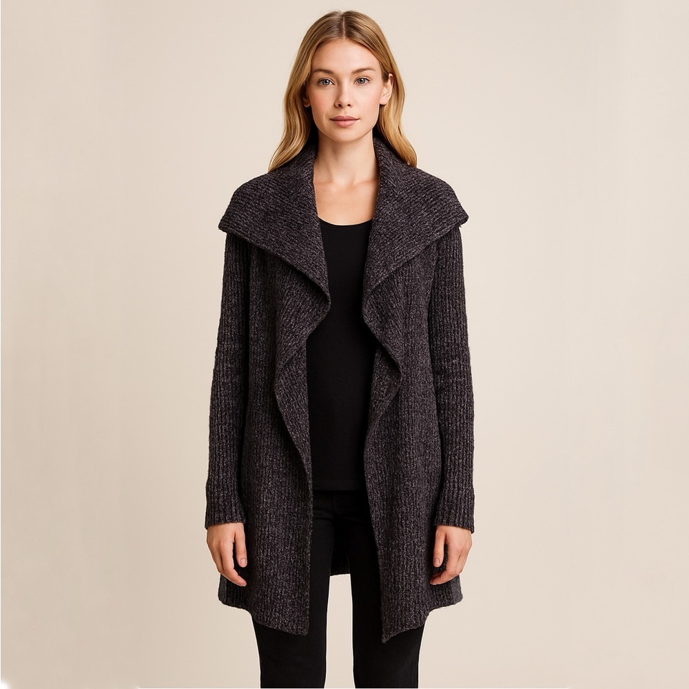 NWT Mystree Luxurious Velour Open-Front Long Cardigan Size S/M